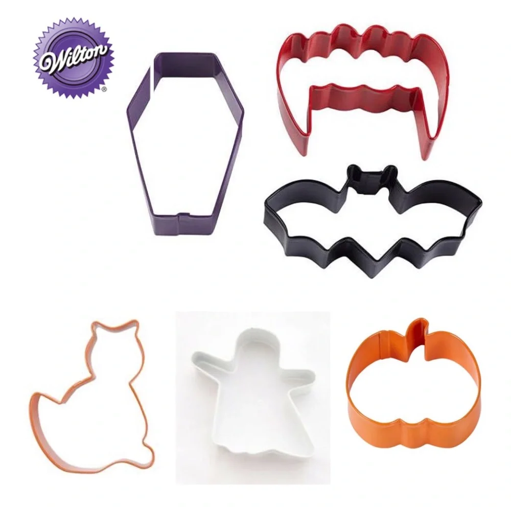 Wilton Colored Metal Halloween Cookie Cutters